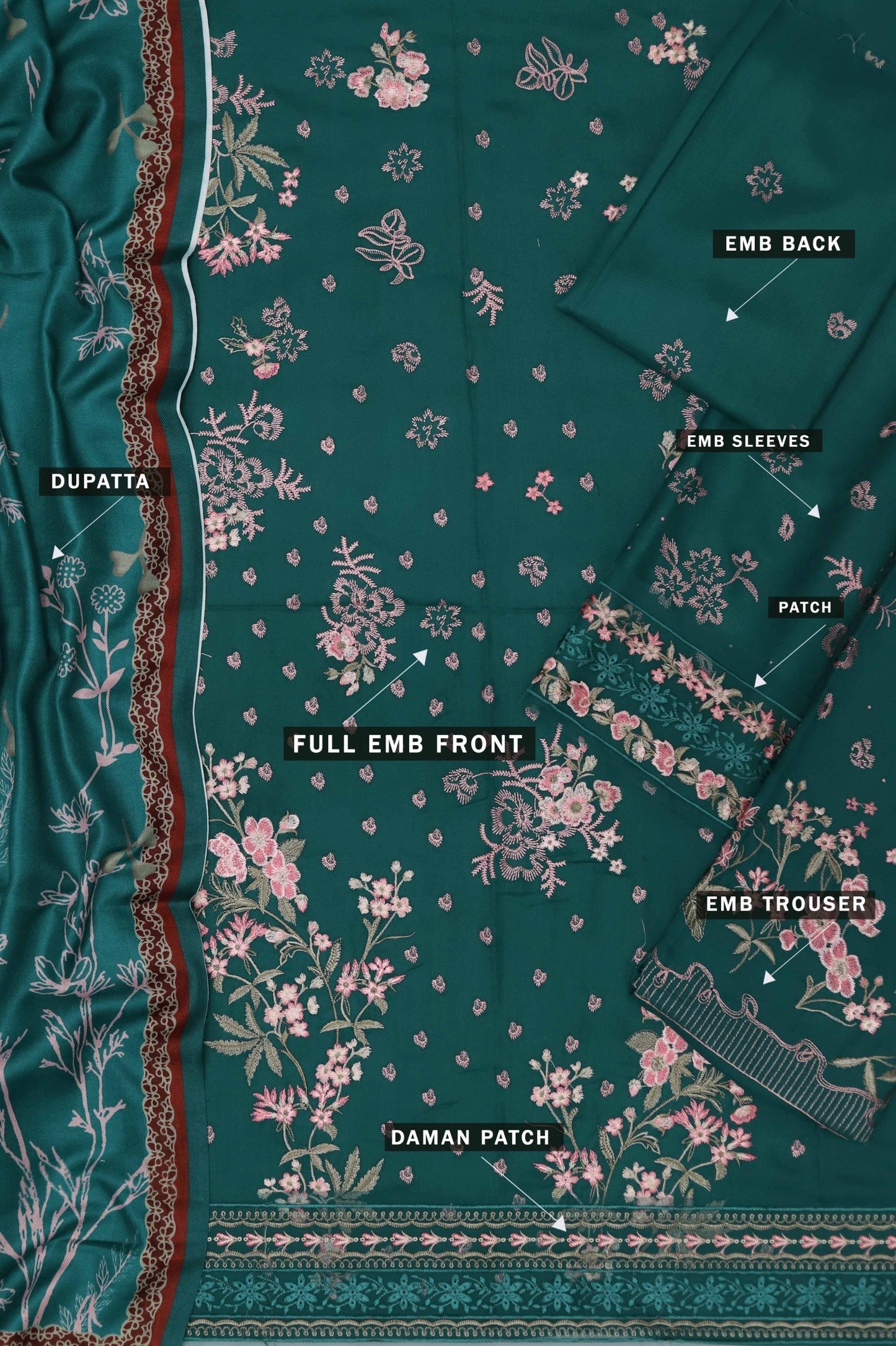 Khaadi Dhanak Marina 3pc