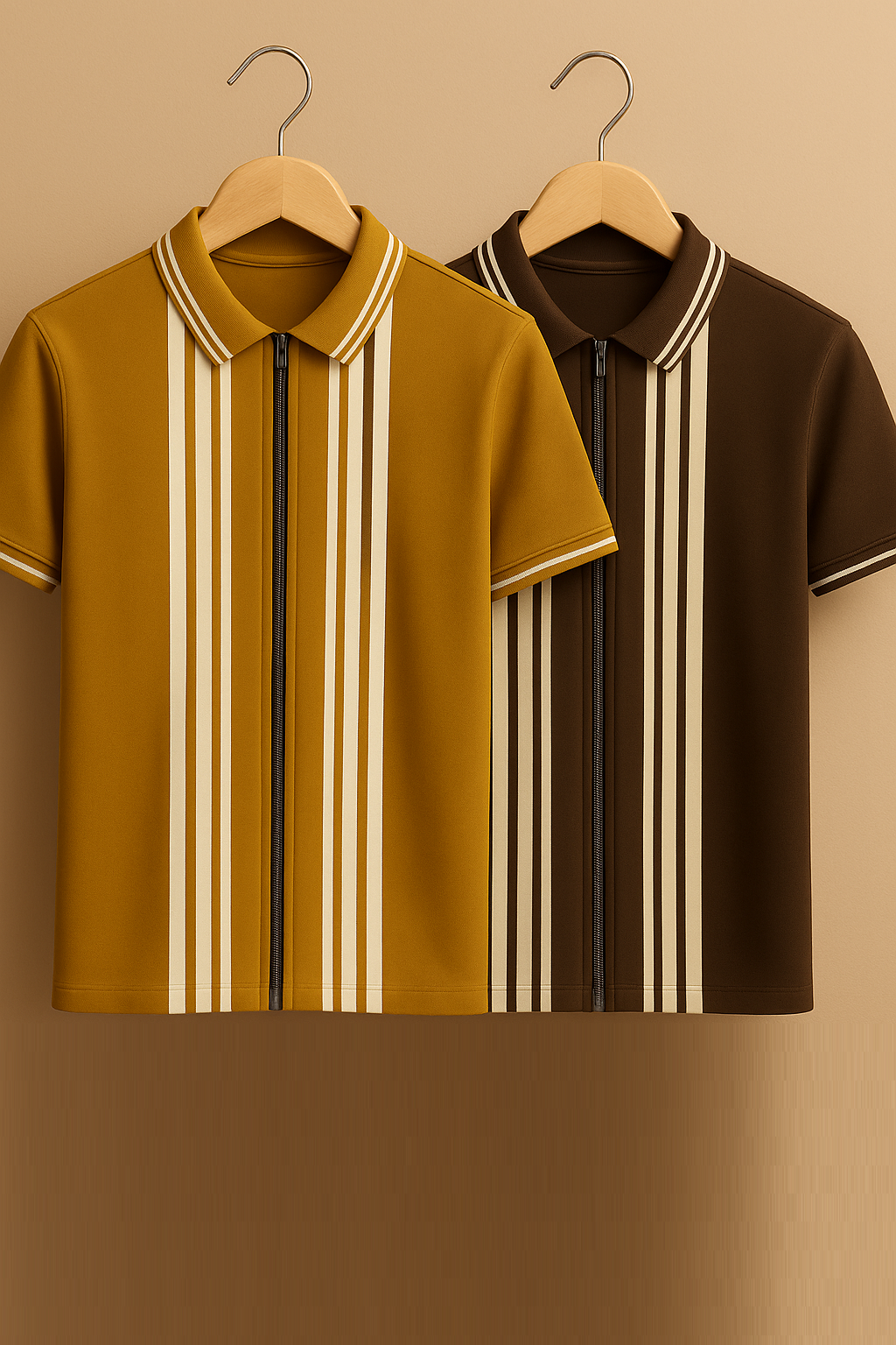Pack Of 2 Striped Polo Shirt