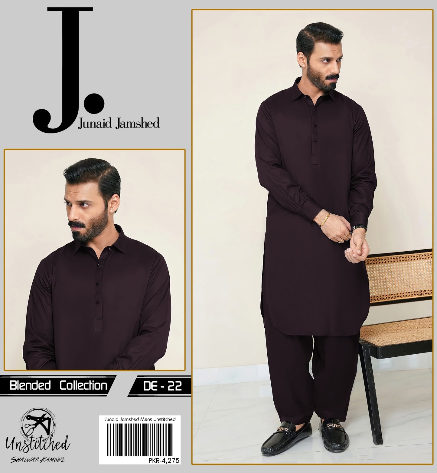 J.Dot BLENDED UNSTITCHED KAMEEZ SHALWAR FABRIC