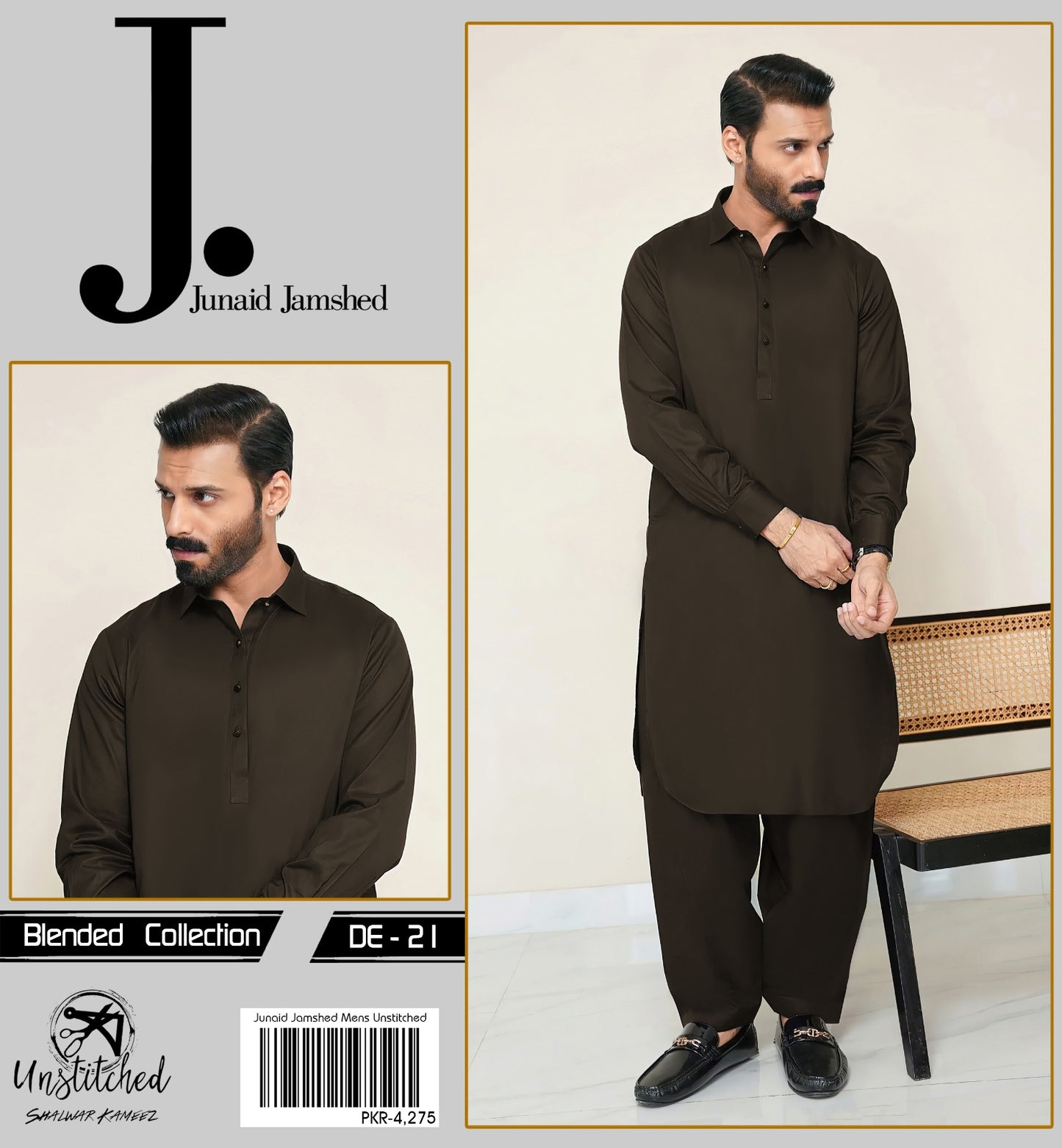J.Dot BLENDED UNSTITCHED KAMEEZ SHALWAR FABRIC