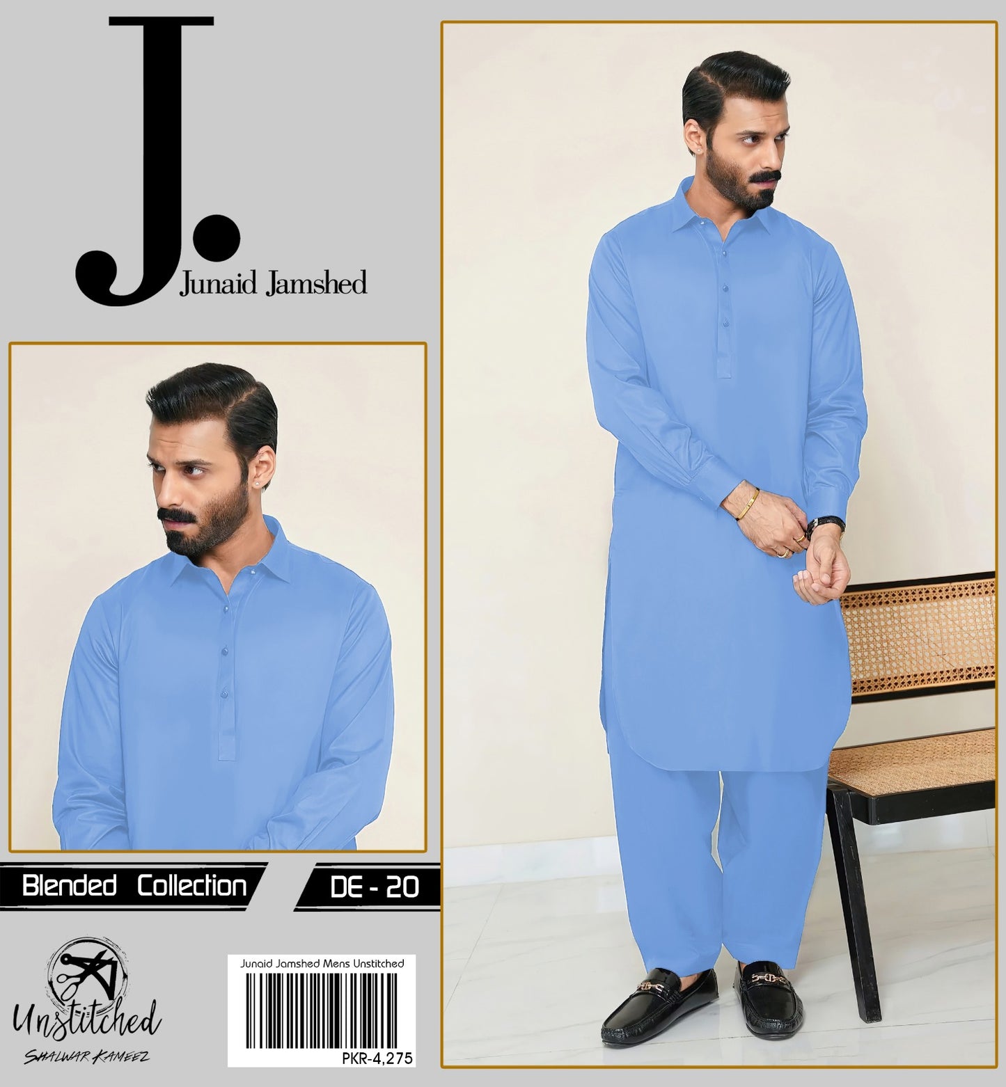 J.Dot BLENDED UNSTITCHED KAMEEZ SHALWAR FABRIC