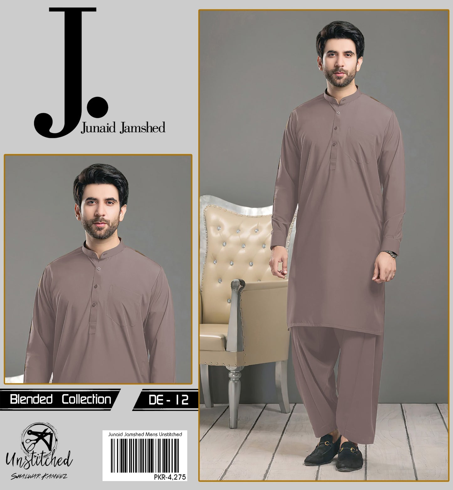 J.Dot BLENDED UNSTITCHED KAMEEZ SHALWAR FABRIC