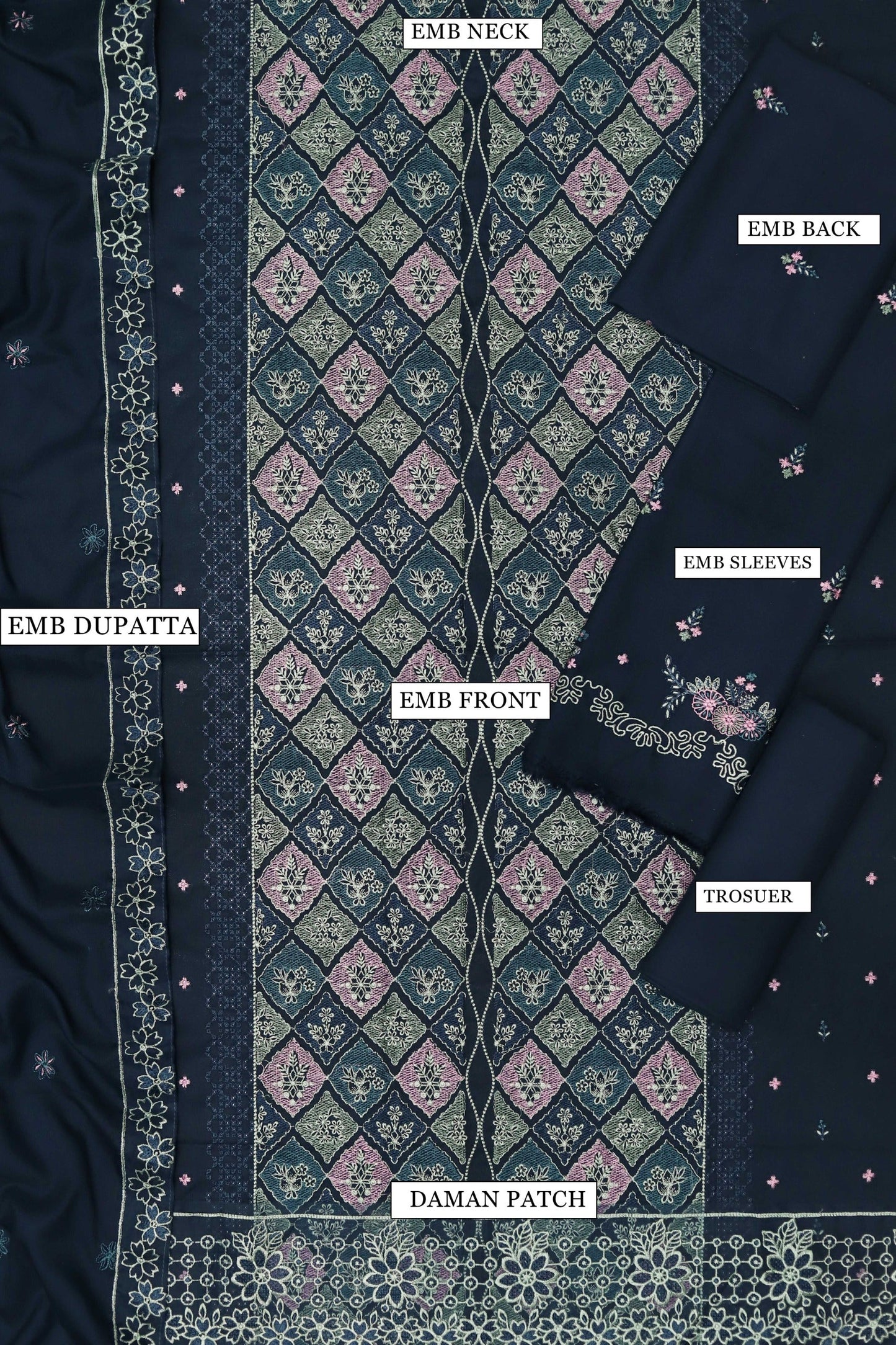 Repulic Womens Wear Dhanak 3pc