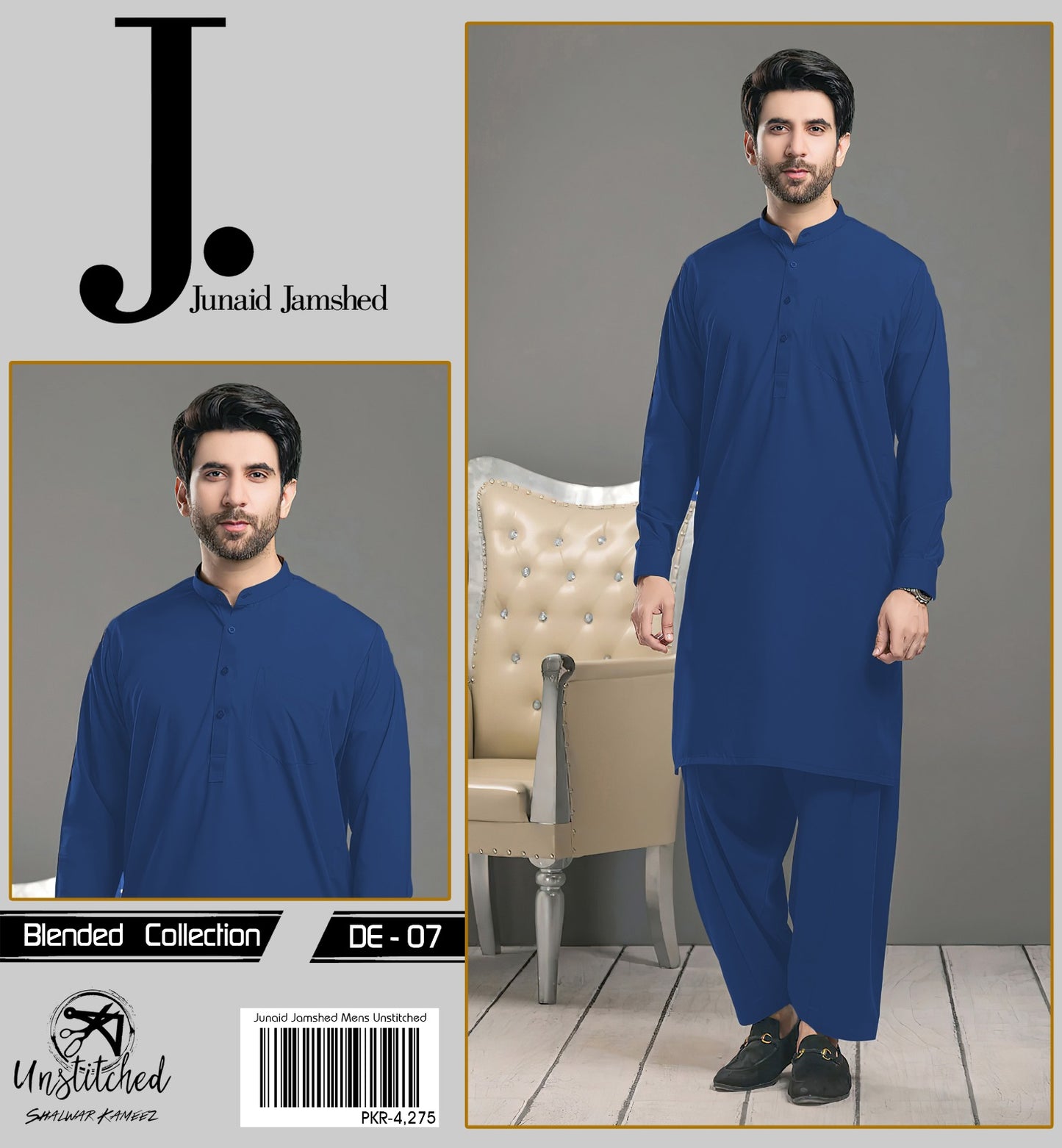 J.Dot BLENDED UNSTITCHED KAMEEZ SHALWAR FABRIC