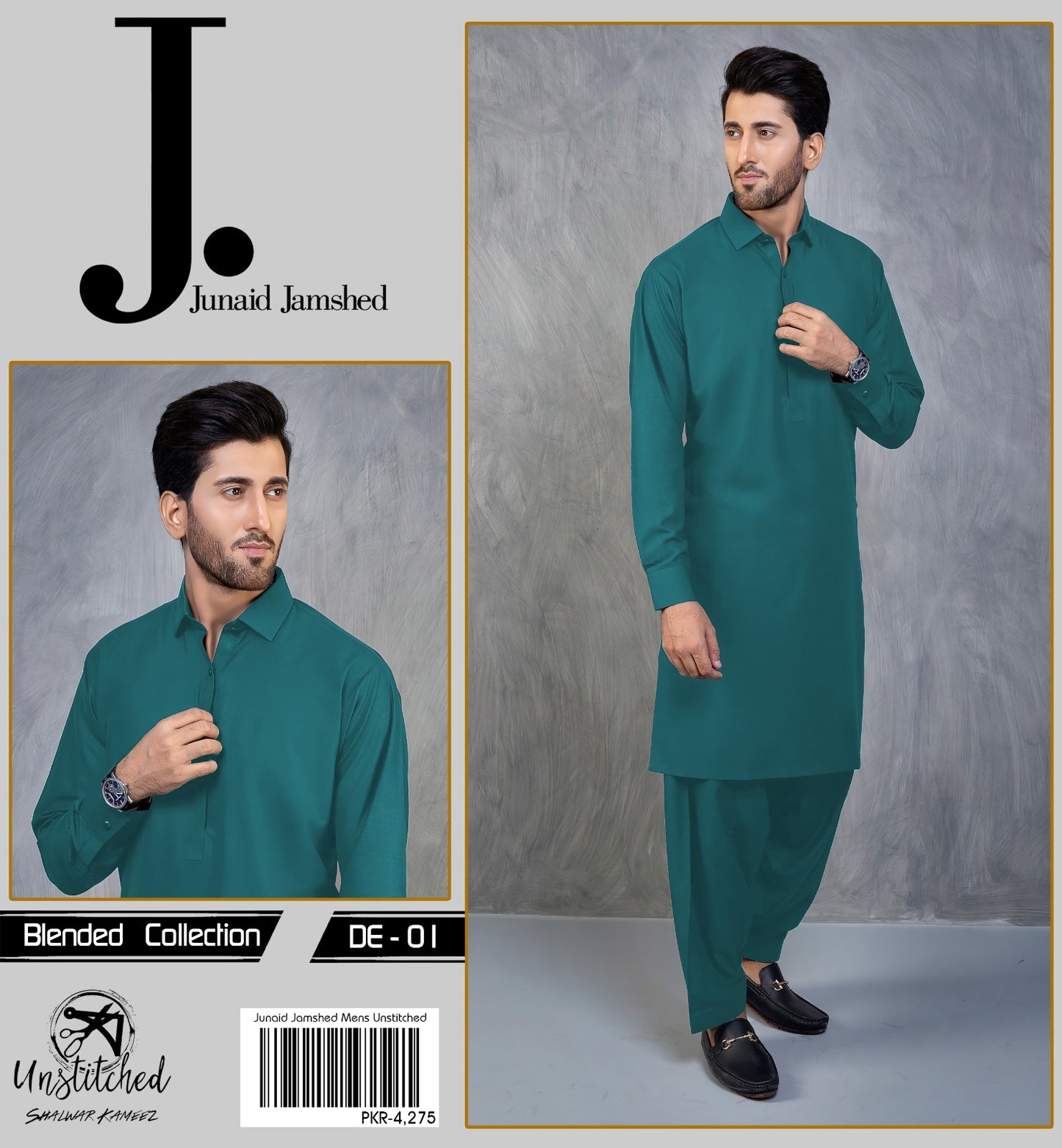 J.Dot BLENDED UNSTITCHED KAMEEZ SHALWAR FABRIC